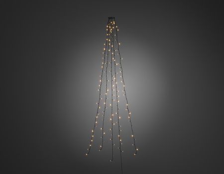 Konstsmide Juletrelys 300cm Slynge m/ toppring 5 x 50 amber LED (6362-820)