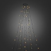 KONSTSMIDE Juletrelys 560cm Utendørs Slynge m/toppring 8 x 70 amber funkle LED