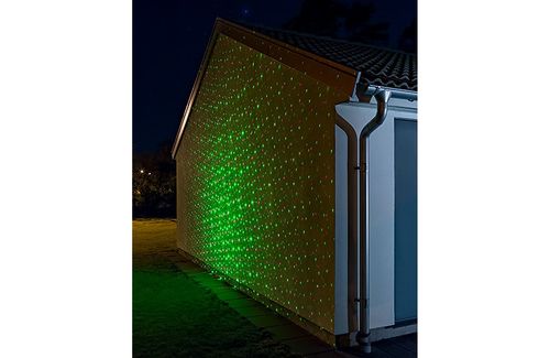 KONSTSMIDE Laserlampe Stjerneeffekt rød og grønn (4530-590)