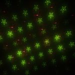 KONSTSMIDE Laserlampe Julemotiv rød og grønn (4531-590)