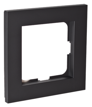 ELKO Plus Ramme 1-hull Sort