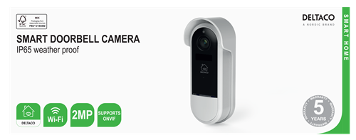 Deltaco Wi-Fi Dørklokke m/kamera DEMOVARE (SH-DB02-DEMO)