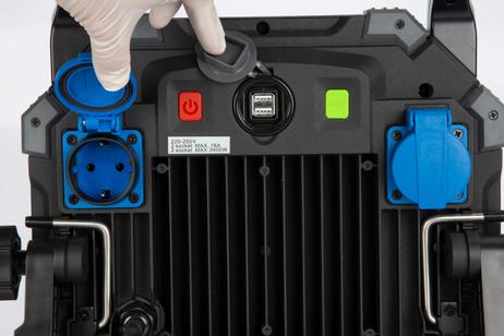 Tundra Pro Arbeidslampe 100W LED CCT 2-uttak+USB 2,1A (101-L3328)