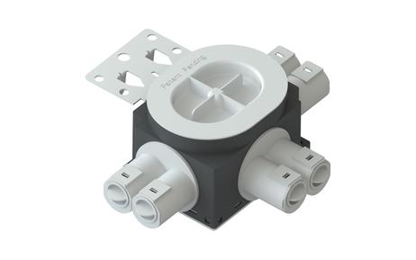 R-Line Veggboks 1,5 m/stenderfeste 6-løp 16/20mm Stående