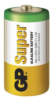 GP Super Alkaline C-batteri,  14A/LR14, 2-pakk (5503)