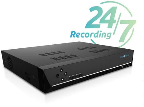 Reolink 4K kameraovervåkningspakke - NVR - 4 AI-kameraer 8MP, PoE, inkl. 4 stk. RLC-810A 4K AI-kameraer,  2TB harddisk og kabler (RLK8-810B4-A-8MP)