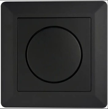 Micro Matic Dimmerfront til MicroDim ZB250 Matt Sort (1418058)