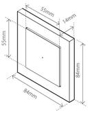 Heatit Z-Push Wall Controller Sort Z-Wave bryter (4512694)