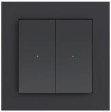 Heatit Z-Push Wall Controller Sort Z-Wave bryter (4512694)