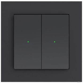 Heatit Z-Push Wall Controller Sort Z-Wave bryter (4512694)