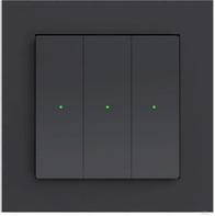 Heatit Z-Push Wall Controller Sort Z-Wave bryter