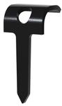 Castor Oval kabelklammer tre sort 100pk (1290-2-100)
