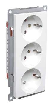 ELKO RS Nordic 3-veis stikkontakt m/jord innfelt (1540163)