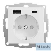 ELKO RS Nordic USB A+C/Enkel stikk RH