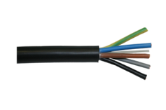 TECCON Tec-Flex Kabel 5G4mm² sort (metervare)