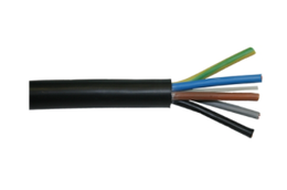 TECCON Tec-Flex Kabel 3G6mm² sort (metervare)