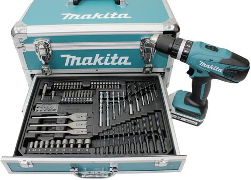 Makita 18V Drillsett med batteri 2x1.3Ah og lader - LXT 18V - 42Nm