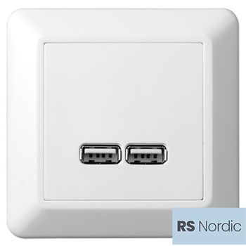 ELKO RS Nordic USB lader A+A 2,1A innfelt RH (1540181)