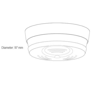 Cavius Nettdrevet trådløs optisk røykvarsler 230V (2208-008)