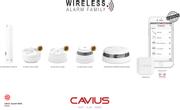 Cavius Fjernkontroll til trådløse varslere (9001-012)