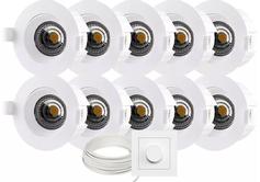 Tundra Swan Downlightpakke 10pk 2700K IP44 Matt Hvit