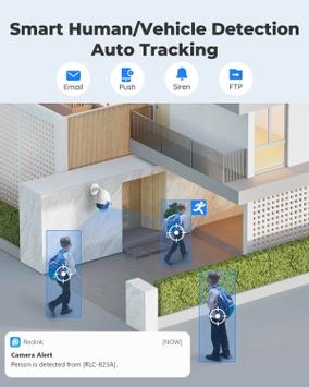 Reolink RLC-823A  - 8MP overvåkningskamera PoE med pan/ tilt/ zoom - perfekt som fjøskamera - strøm og data via nettverkskabel (RLC-823A)