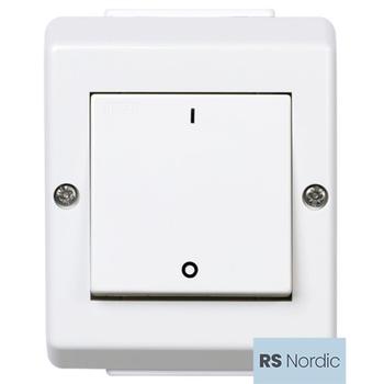 ELKO RS Nordic 2 polet impulsbryter vanntett påvegg IP55 (1427235)