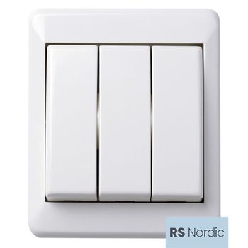 ELKO RS Nordic 1+1+1 bryter påvegg (1411874)