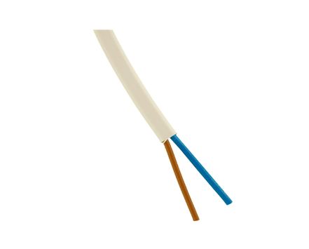 Lampettledning 10m bunt hvit PL 2x0,75