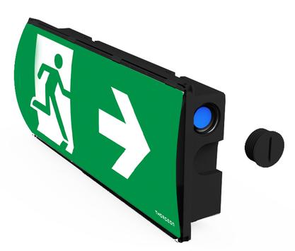 ThorgeOn Nødlys 5W LED Sort (4751029894977)