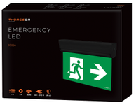 ThorgeOn Nødlys 3W LED Sort (4751029894960)