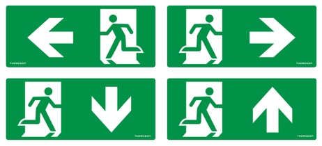 ThorgeOn Nødlys 3W LED Sort (4751029894960)
