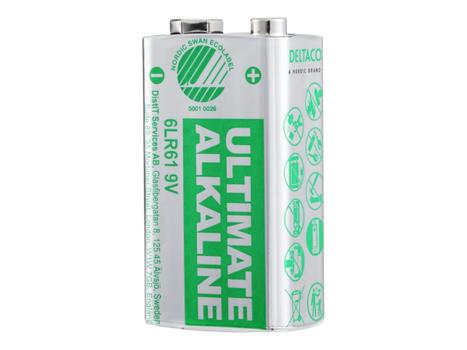 Deltaco Ultimate batteri - Svaneøkomerket - 10 x 6LR61 - Alkalisk (ULTB-6LR61-10P)