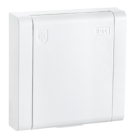 SG Enkel innfelt utestikkontakt Hvit IP44