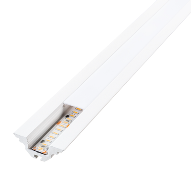 SG StripLine 1,8m Hvit profil hjørne