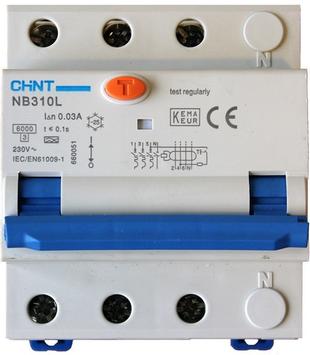 Cenika Chint Jordfeilautomat 3P C 25A 30mA (1600116)