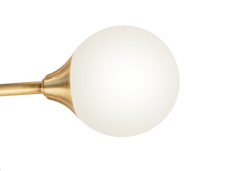 Aneta Lighting COSMOS vegglampe/ plafond bygel, matt messing/ hvit,  9xG9, med ledning som kan fjernes (7041661267732)