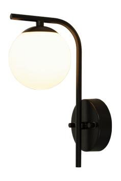 Aneta Lighting NICOSIA vegglampe, bad, svart, G9, IP44