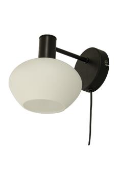 Aneta Lighting BELL vegglampe,  svart/ hvit,  E14 (7041661270862)