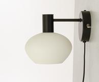 Aneta Lighting BELL vegglampe,  svart/ hvit,  E14 (7041661270862)