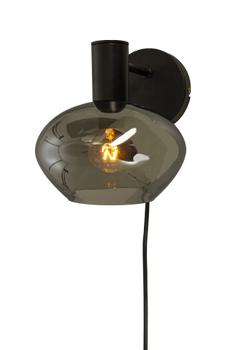 Aneta Lighting BELL vegglampe,  svart/ sotet,  E14 (7041661272521)