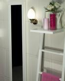 Aneta Lighting LUIGI vegglampe bad, antik/ opal,  IP44, G9 (7392986783392)