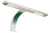 Aneta Lighting BARI vegg-/ skapsbelysning bad, krom, IP44, 2x3W LED (7392986781244)