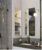 Aneta Lighting FLORENS vegglampe bad, krom/ opal,  IP44 G9 (7392986774512)