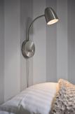 Aneta Lighting SANDNES vegglampe,  stål, med dimmer (7392986774239)