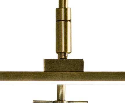 Aneta Lighting MIRO maleribelysning,  antik, LED 450 lm (7392986775779)