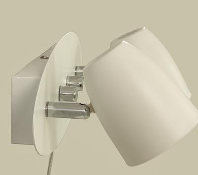 Aneta Lighting SANDNES vegglampe 2-lys, hvit, 2 x GU10, Rek ljuskälla Osram EAN 4058075608337 (7392986773249)