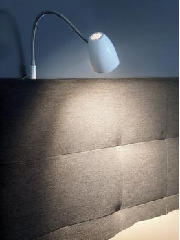 Aneta Lighting SANDNES senglampe,  hvit/krom (7392986770781)