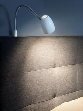 Aneta Lighting SANDNES senglampe,  hvit/krom (7392986770781)