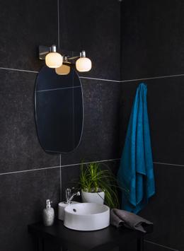 Aneta Lighting MESSINA vegglampe 2a krom/hvit (7392986770736)